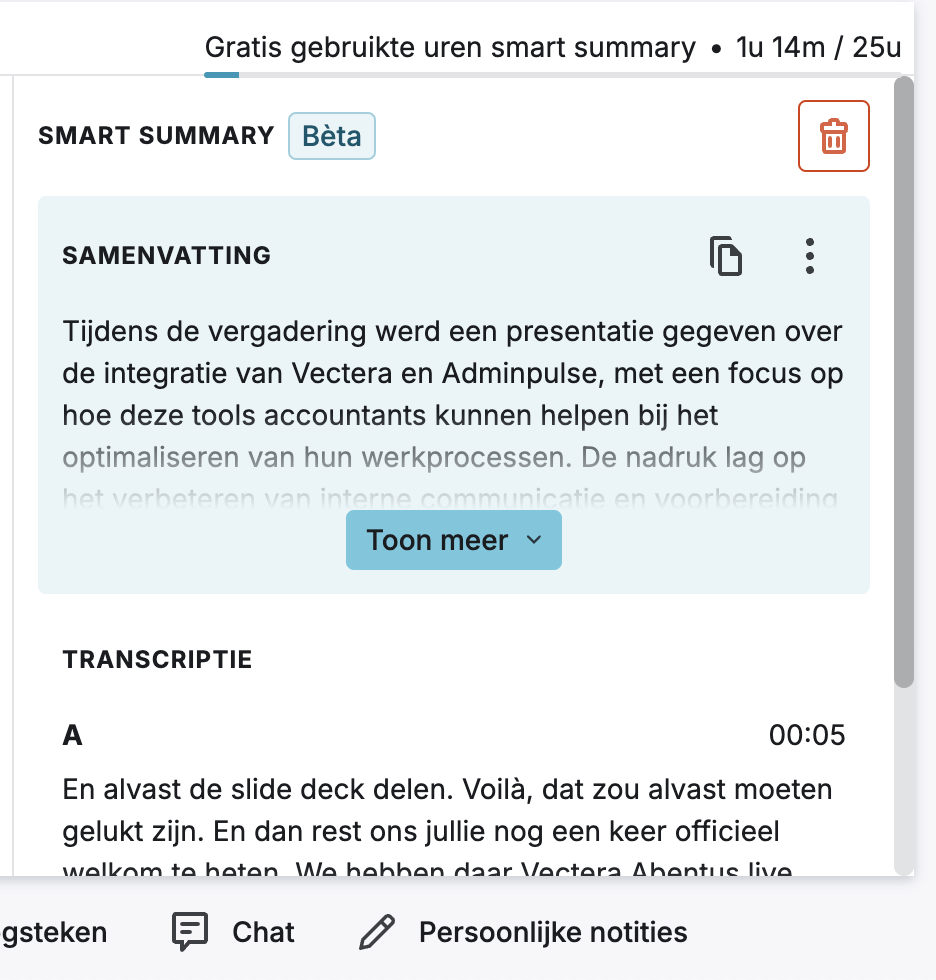 Summary en transcriptie.png